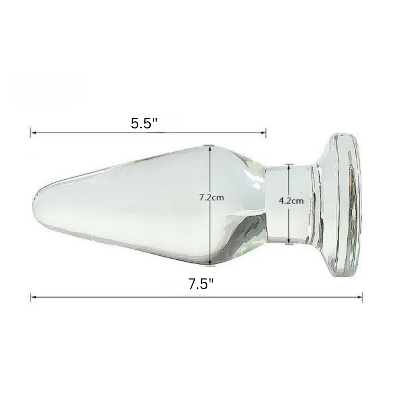 Elegant Solid Glass Anal Plug Decorative Secret Sculpture Doubles as Sensory Pleasure Toy