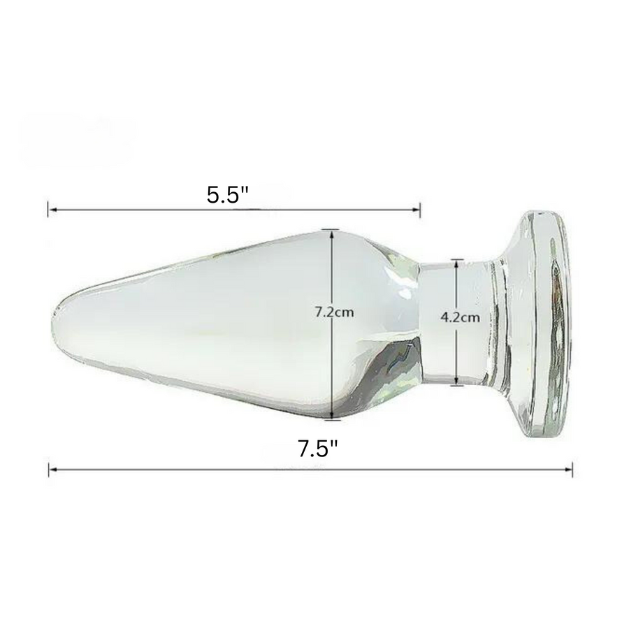 Elegant Solid Glass Anal Plug Decorative Secret Sculpture Doubles as Sensory Pleasure Toy