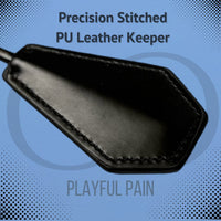 Thumbnail for Dual Delight Black Feather & Leather Crop β Elegant Sensory Accessory for Playful Stimulation