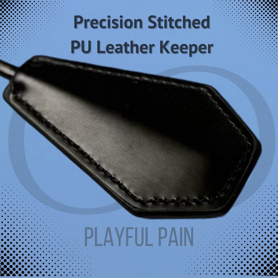 Dual Delight Black Feather & Leather Crop β Elegant Sensory Accessory for Playful Stimulation