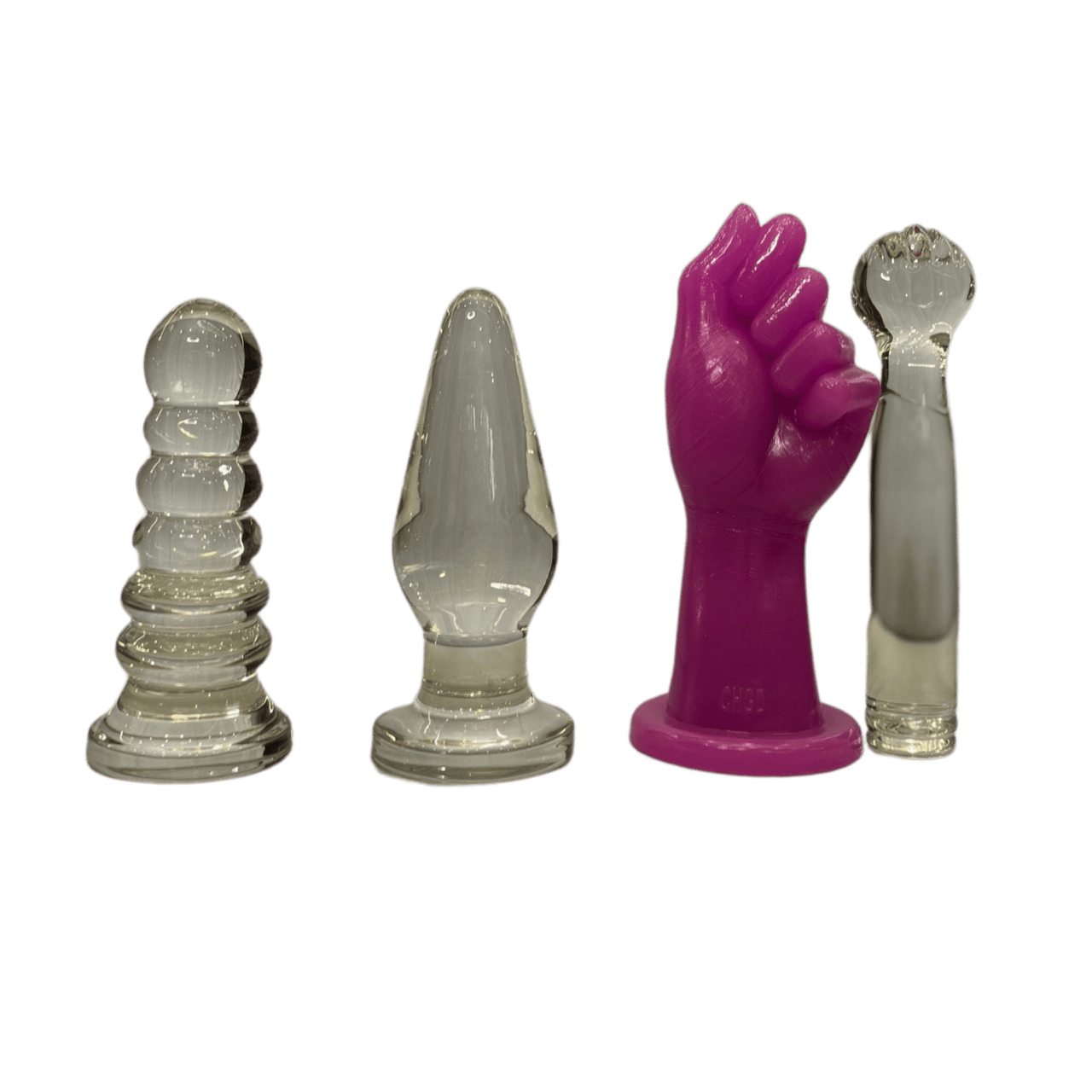 Elegant Solid Glass Anal Plug Decorative Secret Sculpture Doubles as Sensory Pleasure Toy