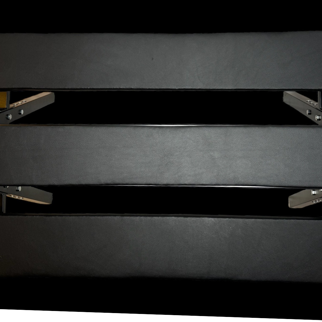 Roomsacred Black Adjustable Height Flogging Horse Spanking Bench With Ankle and Wrist Cuffs Adult Sex Room Furniture