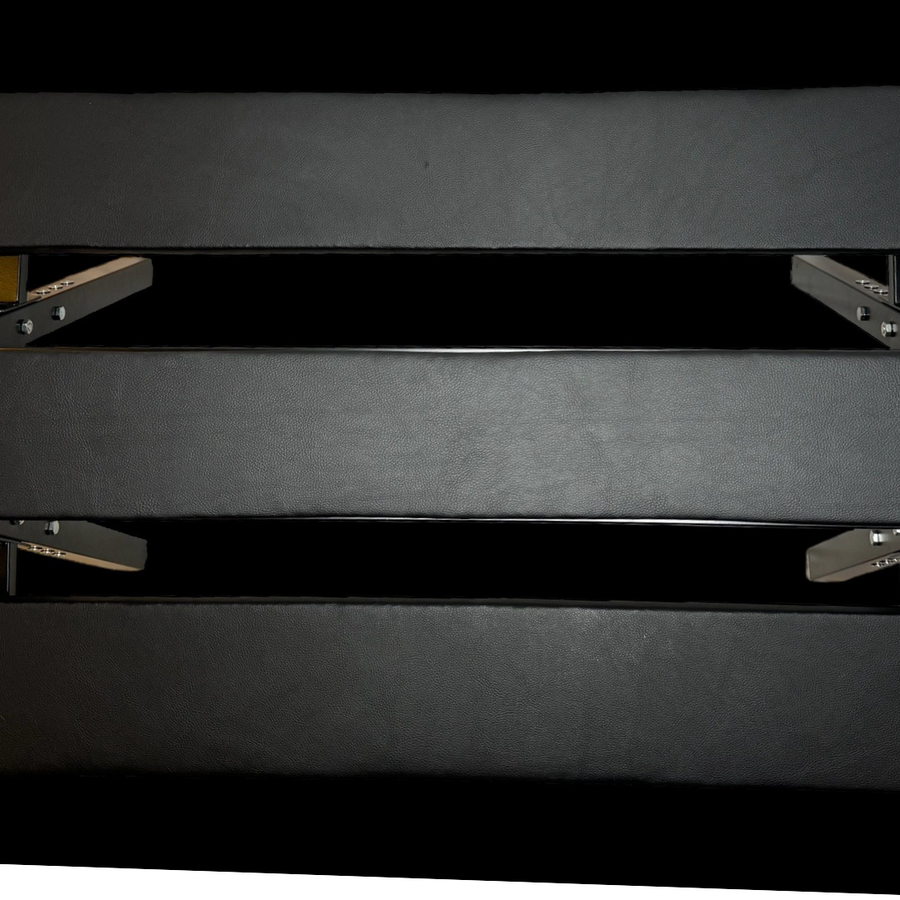 Roomsacred Black Adjustable Height Flogging Horse Spanking Bench With Ankle and Wrist Cuffs Adult Sex Room Furniture