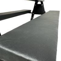 Thumbnail for Roomsacred Black Adjustable Height Flogging Horse Spanking Bench With Ankle and Wrist Cuffs Adult Sex Room Furniture