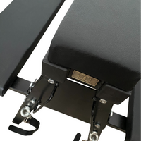 Thumbnail for Roomsacred Black Adjustable Height Flogging Horse Spanking Bench With Ankle and Wrist Cuffs Adult Sex Room Furniture