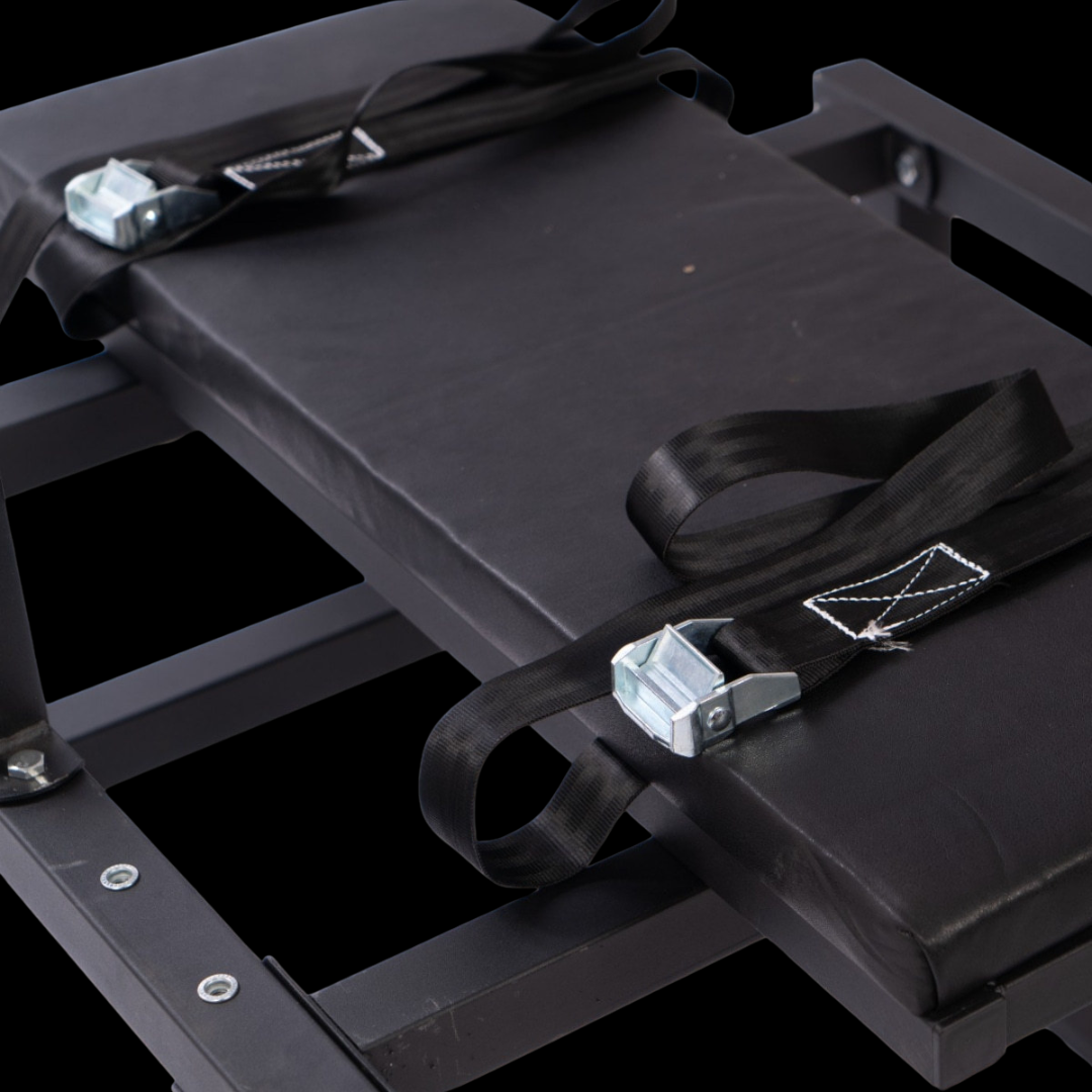 Roomsacred Full Access Bondage Restraint Table Adjustable BDSM Gyno Chair with Ankle & Wrist Cuffs Adult Playroom Dungeon Sex Room Furniture