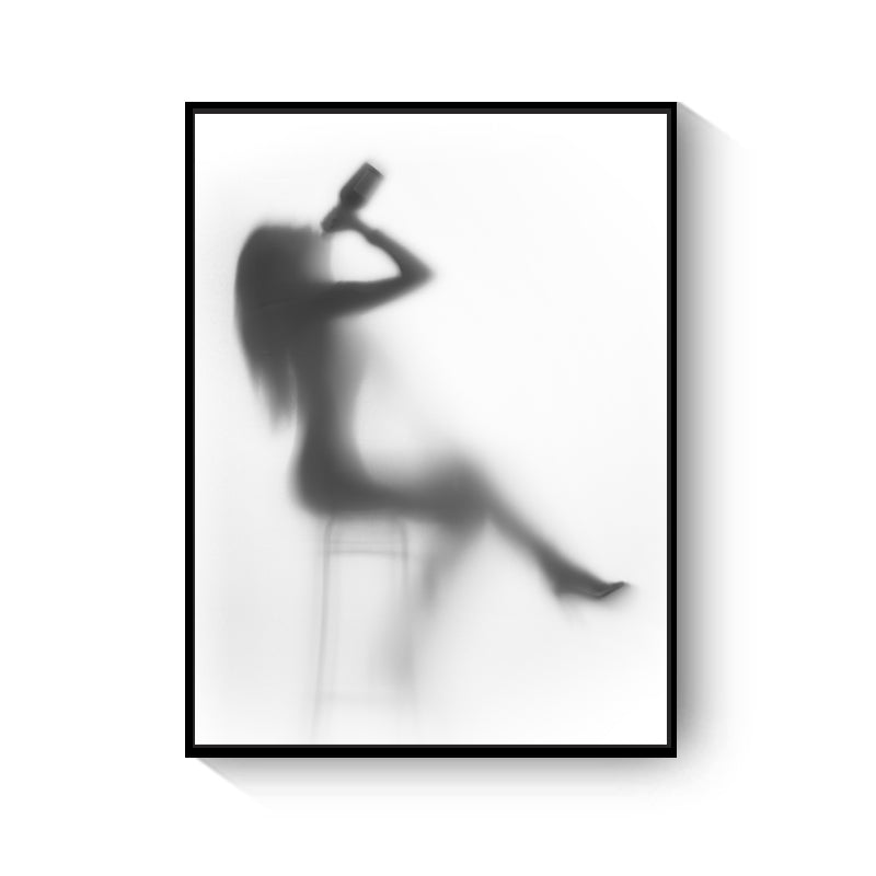 Sexy Cosmopolitan Black And White Sex room Art Canvas
