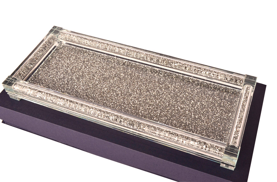 Crushed Diamond Glass Tray