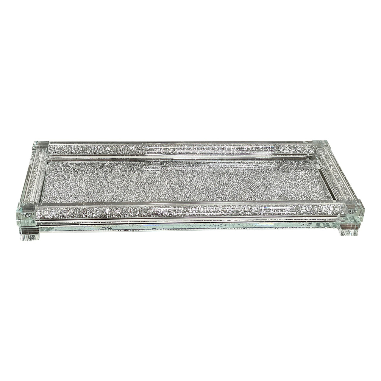 Crushed Diamond Glass Tray