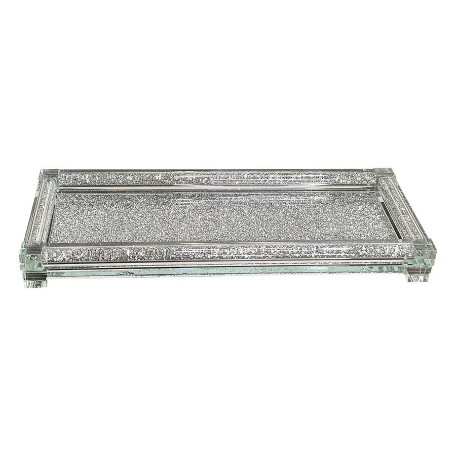 Crushed Diamond Glass Tray