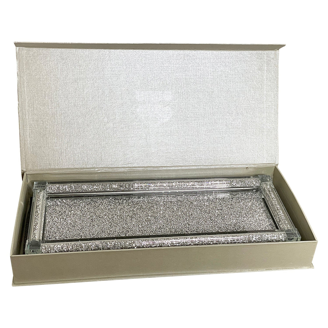 Crushed Diamond Glass Tray