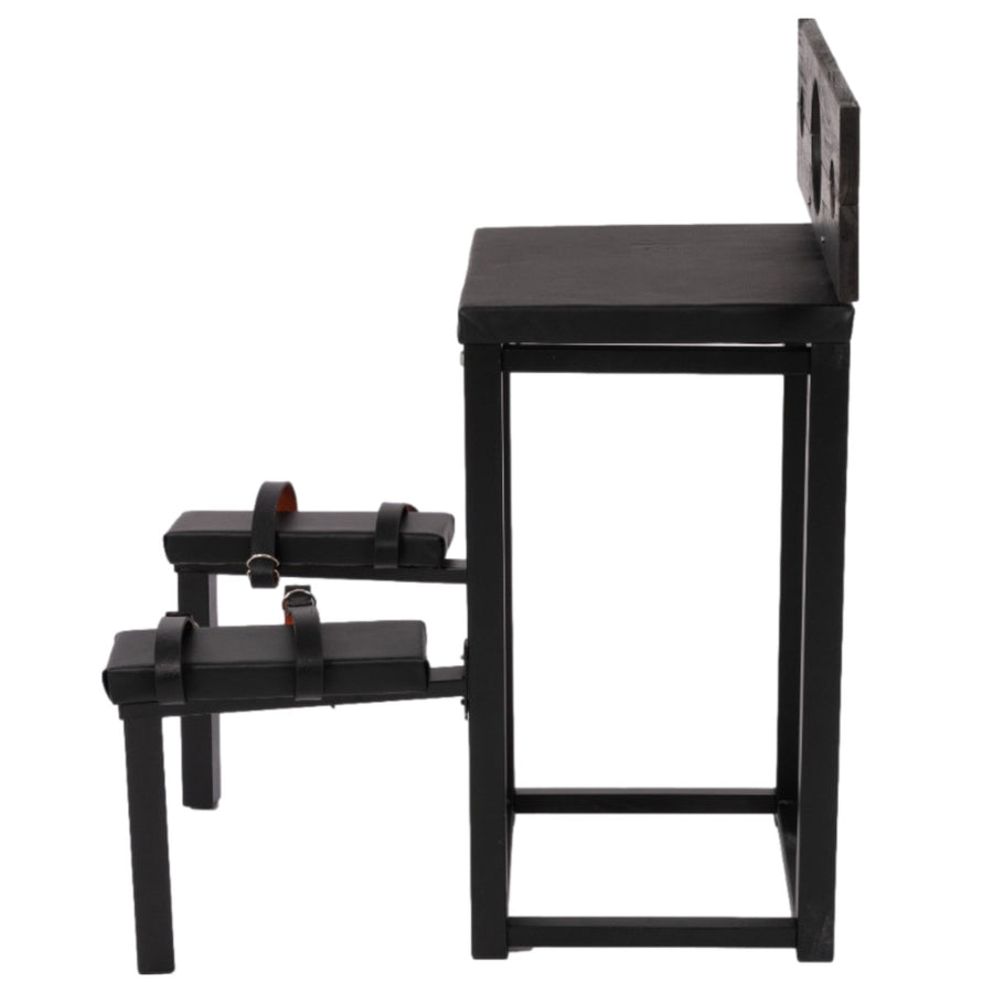 Roomsacred Bondage Bench Wood Neck and Wrist Yoke Stock Spanking Flogging Table Adult Sex Room Furniture