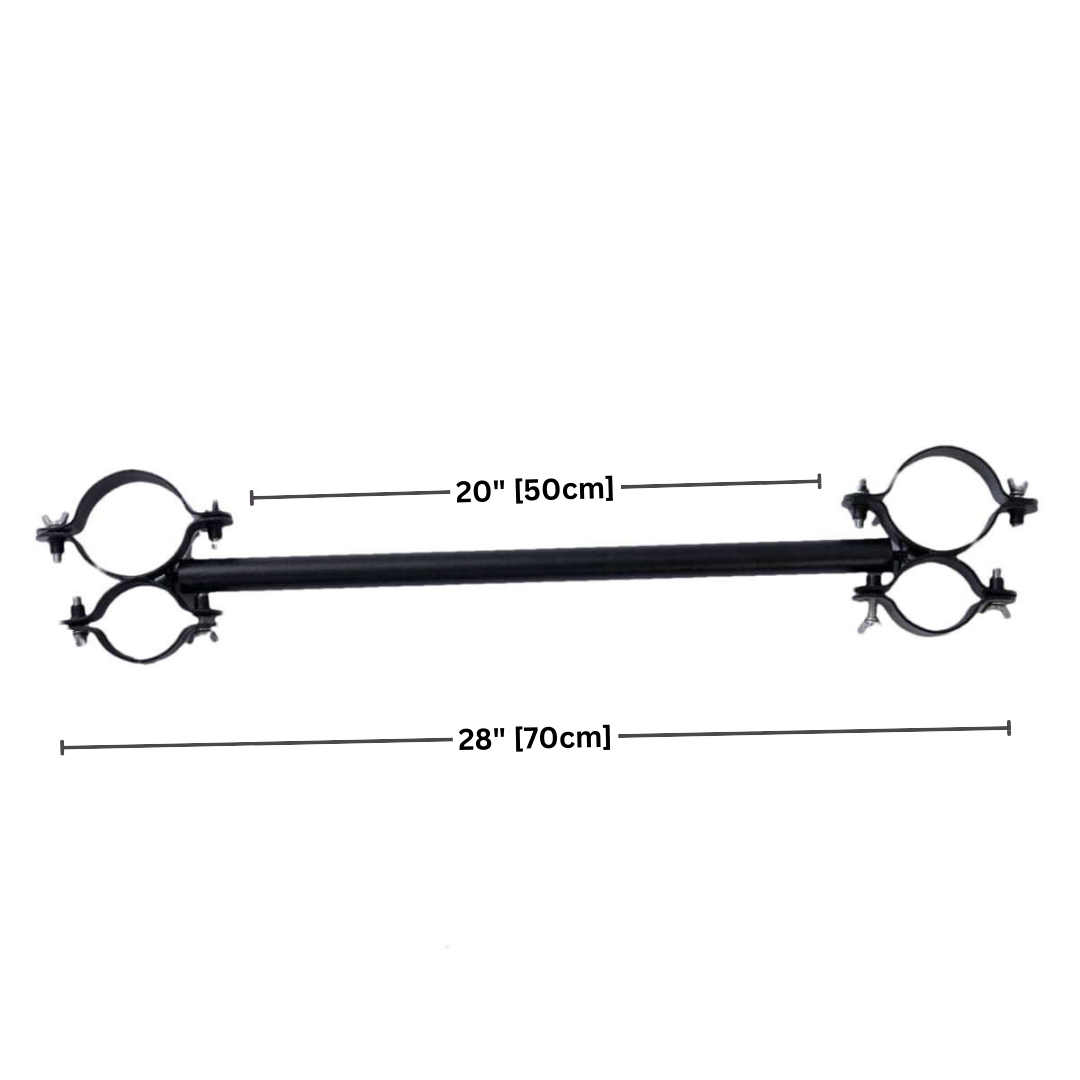 Roomsacred Black Heavy Duty Wrist and Ankle Shackle Bar Spreader Bar Adult Play Restraints