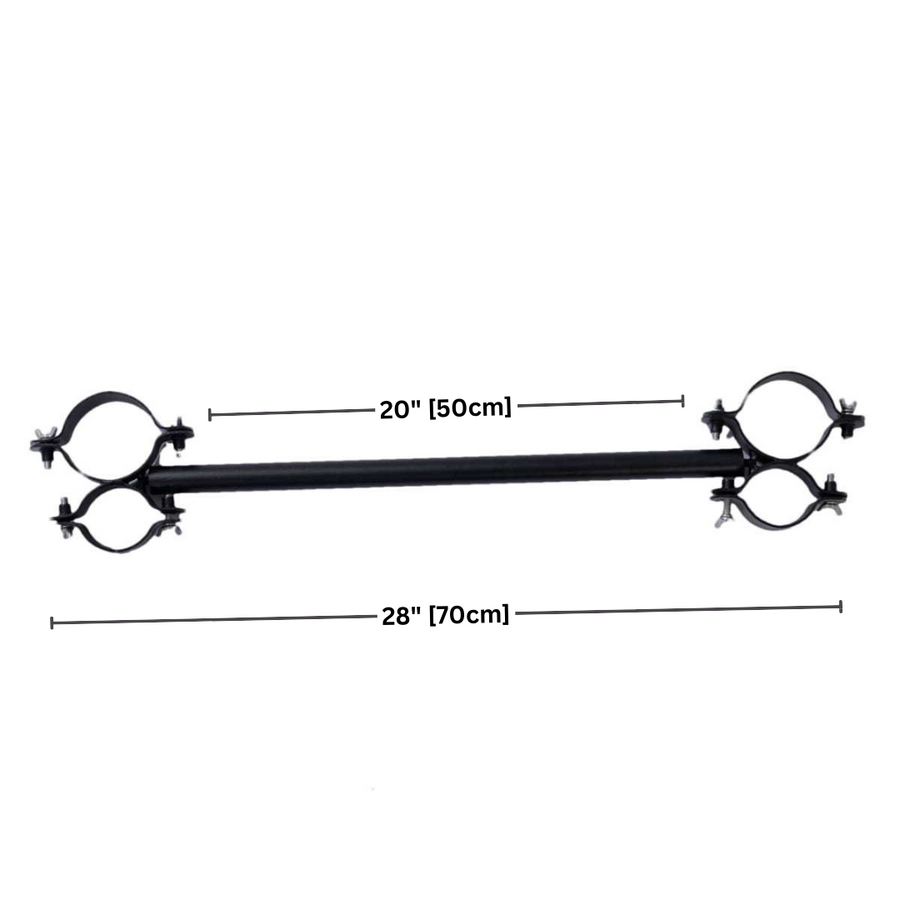 Roomsacred Black Heavy Duty Wrist and Ankle Shackle Bar Spreader Bar A