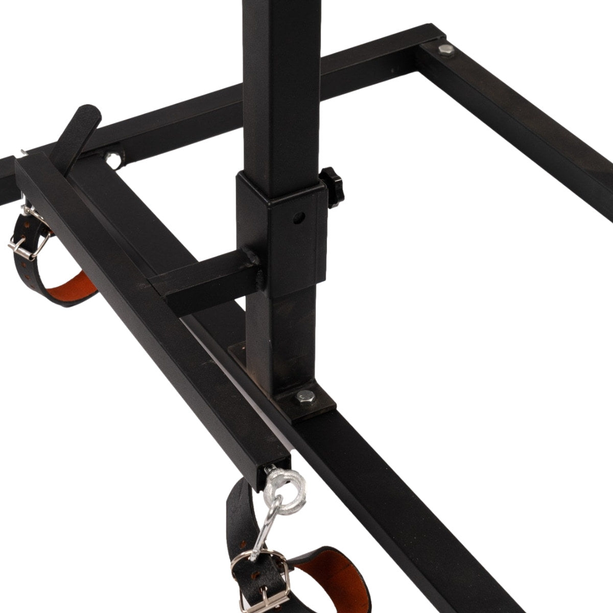 Roomsacred Black Series Forced Pleasure Pillory with Fully Adjustable Suction Cup Base with Separate Viberator Holder