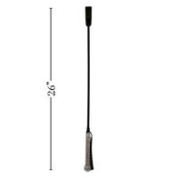 Thumbnail for Luxury Sparkling Rhinestone Handle Spanking Crop with PU Leather Keeper Adult Bedroom Whip