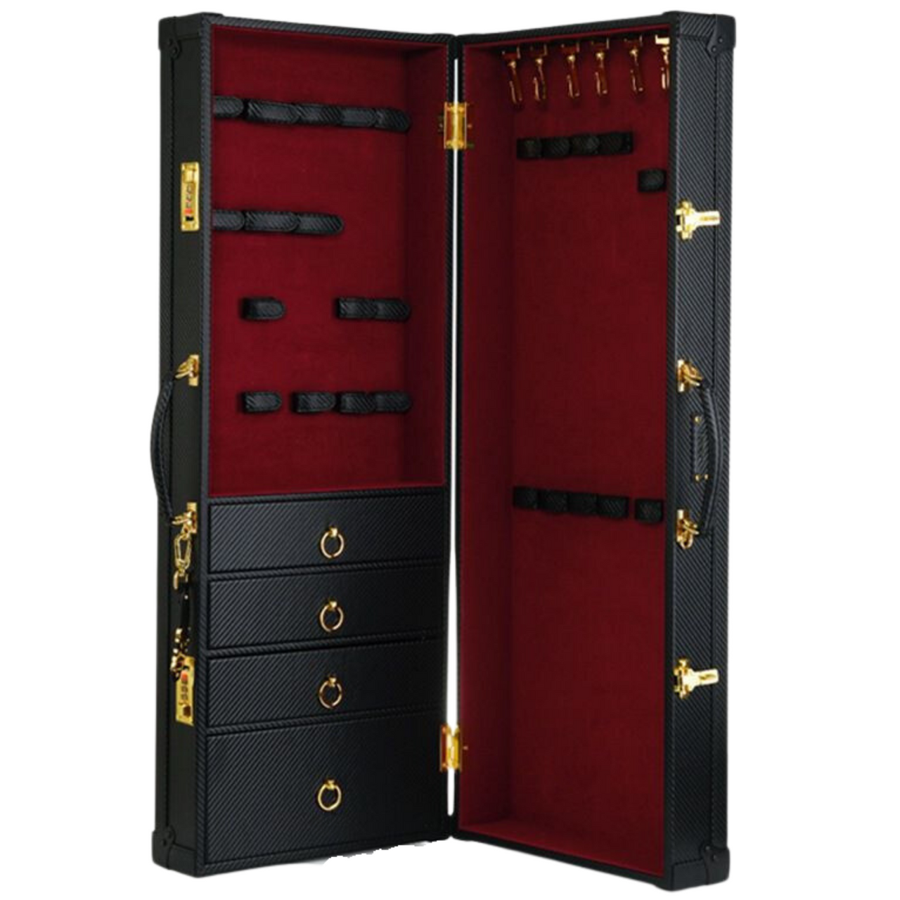 Luxury Lockable Faux Leather and Velvet Trunk for the Elegant and Private Storage of your Adult Toys