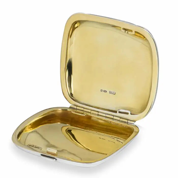 Sterling Silver Antique Erotic Cigarette Case