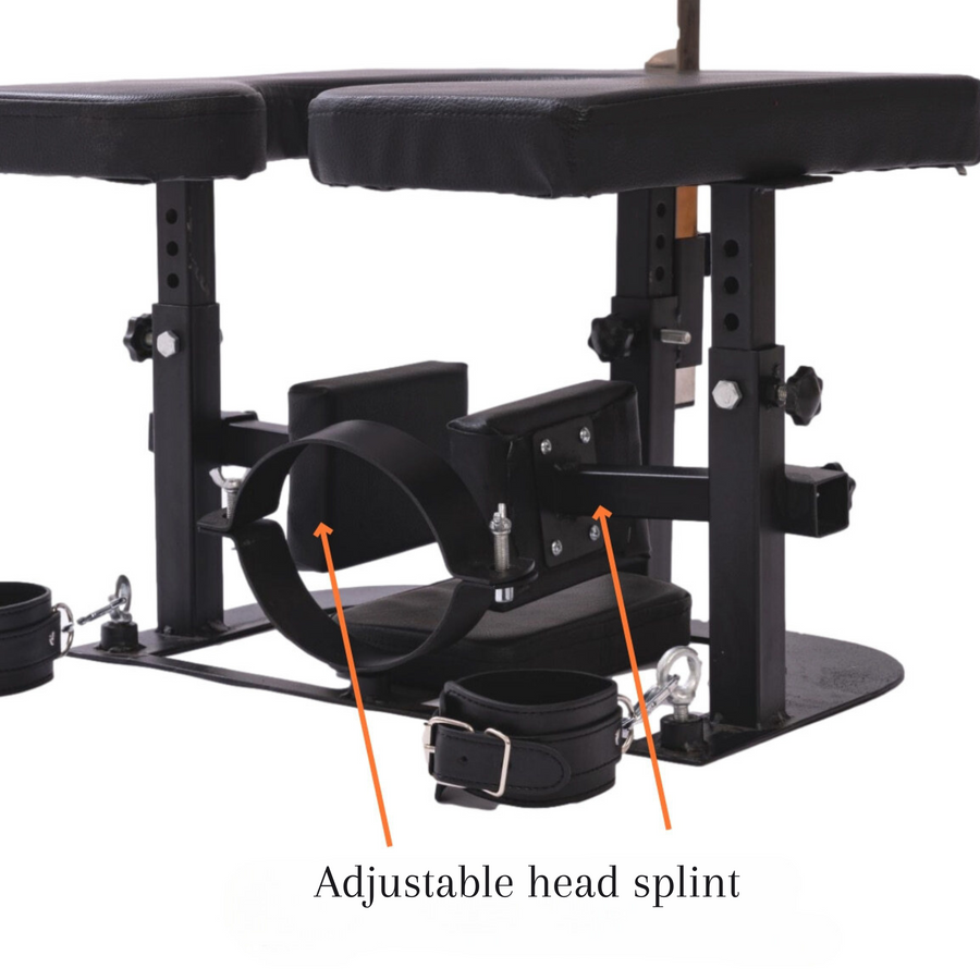 Roomsacred Black Queening Chair Heavy Duty Facesitting Smotherbox Adjustable Neck Splint For Adult BDSM Femdom