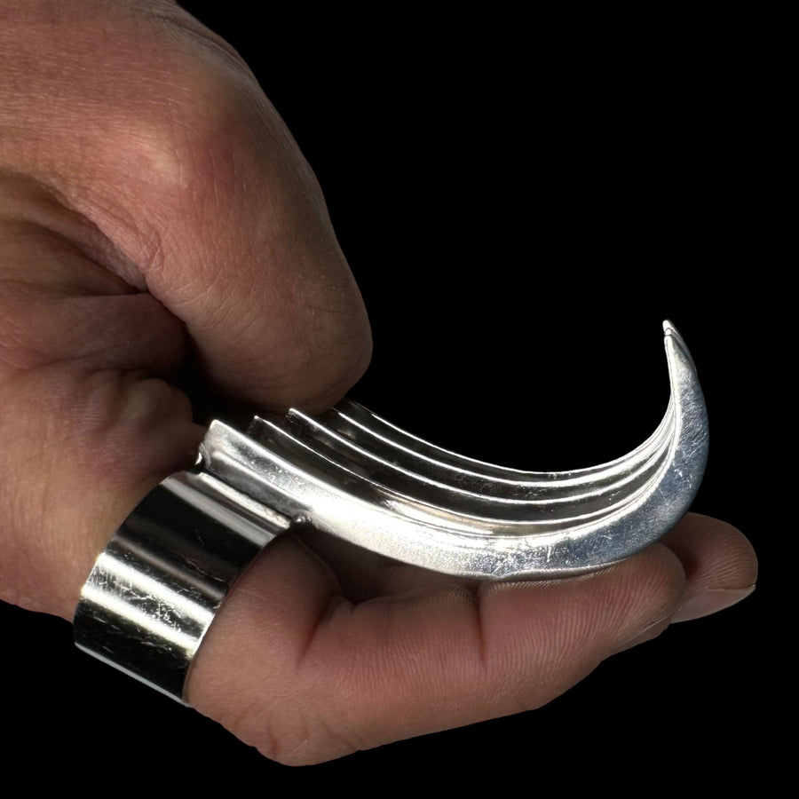 Stainless Steel BDSM Bear Scratcher - 5 Prong Sensory Play Tool and Erotic Sculpture