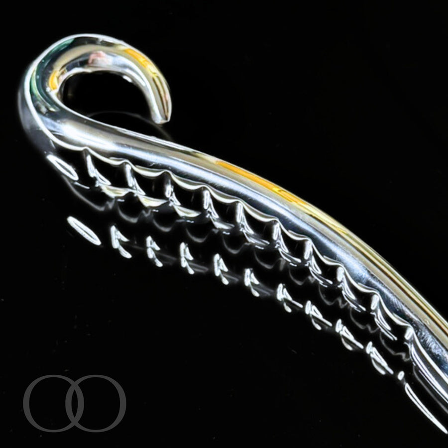 The Tongue Stainless Steel Rippled Dildo for Textural Precision and Temperature Play