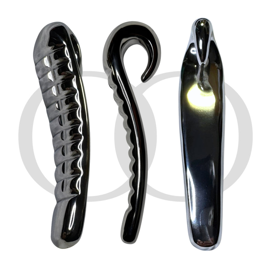 The Tongue Stainless Steel Rippled Dildo for Textural Precision and Temperature Play