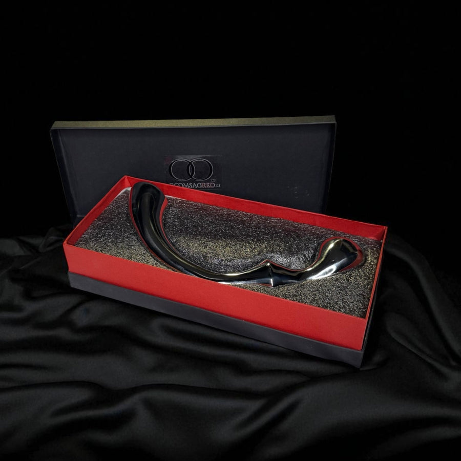 Sculpted Stainless Steel G-Spot Wand Precision-Curved Pleasure Tool for Deep, Weighted Internal Stimulation