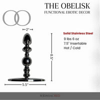 Thumbnail for The Obelisk Solid Stainless Steel Floor-Mount Pleasure Column