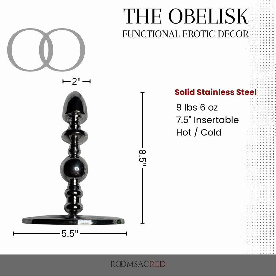 The Obelisk Solid Stainless Steel Floor-Mount Pleasure Column