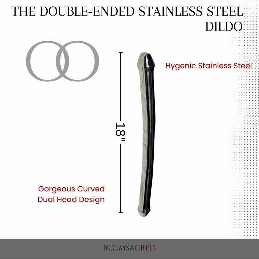 The Double-Ended - Stainless Steel Dildo for Deep, Dual Penetration and Temperature Play