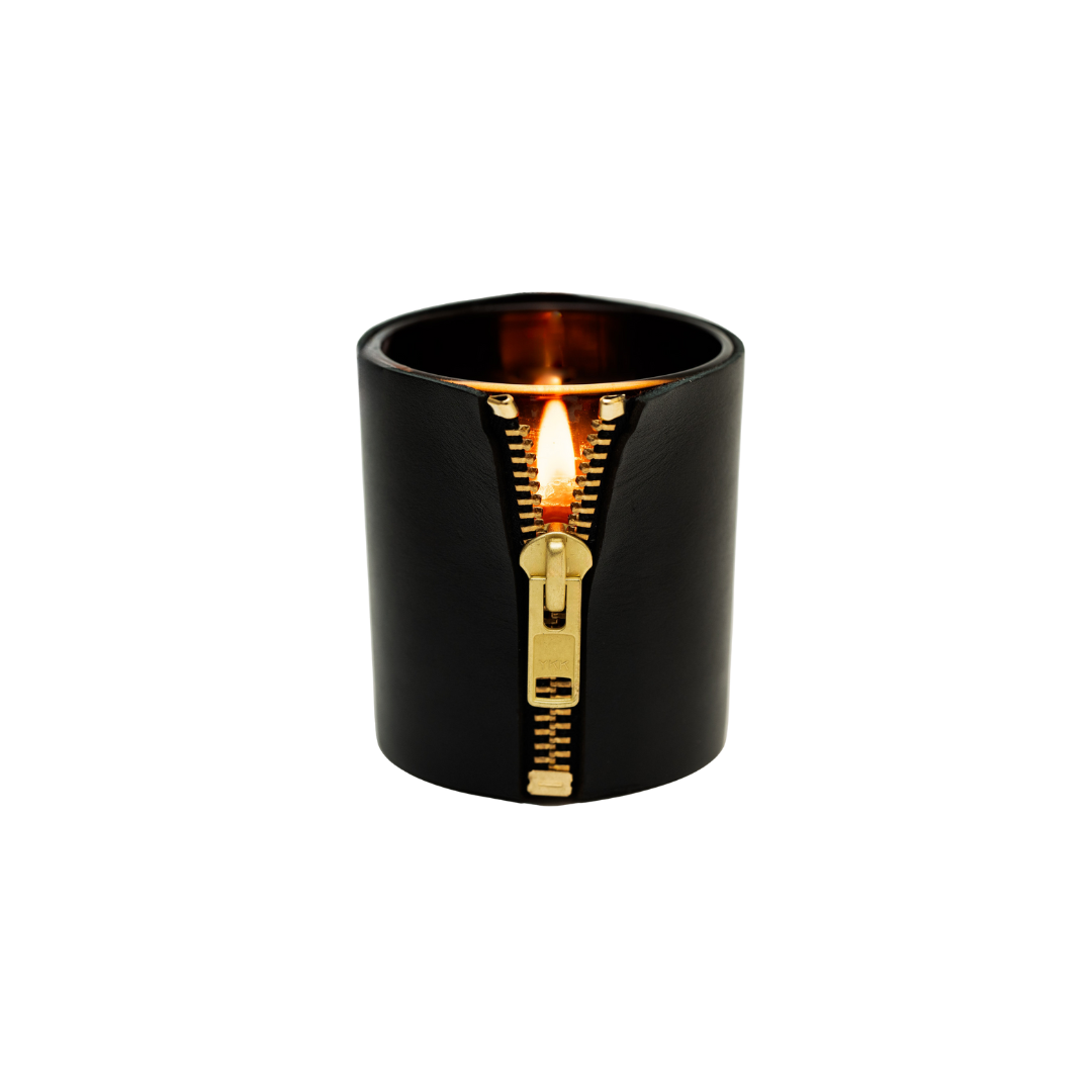 The Provocateur Designer Luxury Zipper Candle Scented Black Currant Nights