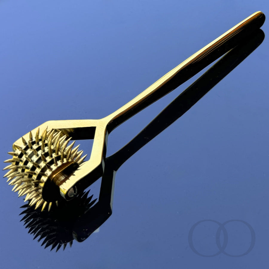Luxury Gold | Black Wartenberg Wheel Multi-Wheel Options Sensory Play & Massage Tool