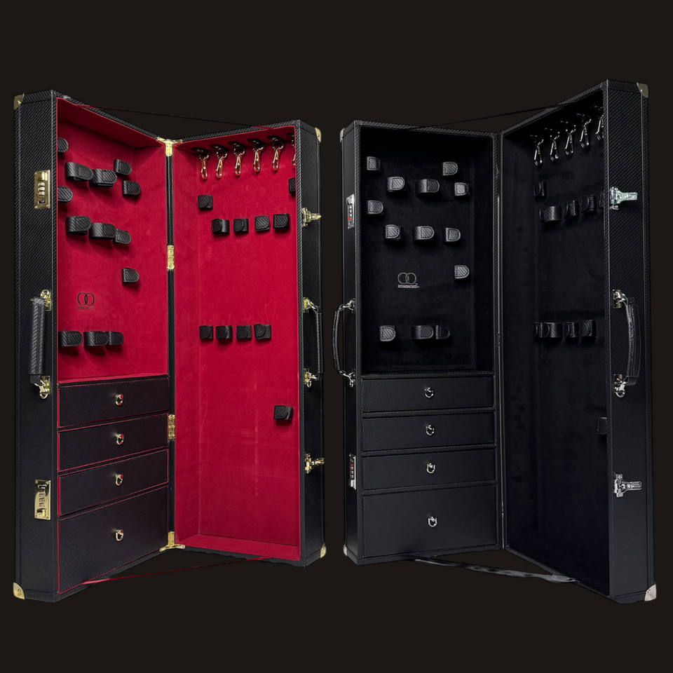 Luxury Lockable Faux Leather and Velvet Trunk for the Elegant and Private Storage of your Adult Toys