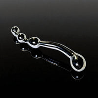 Thumbnail for The Pleasure-Wand Solid Stainless Steel Graduated Bead Dildo with Sculpted Handle for Weighty, Penetrative Play