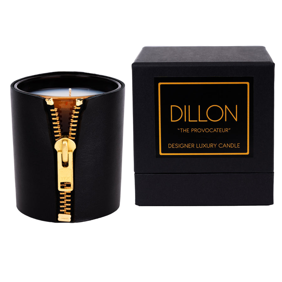 The Provocateur Designer Luxury Zipper Candle Scented Black Currant Nights