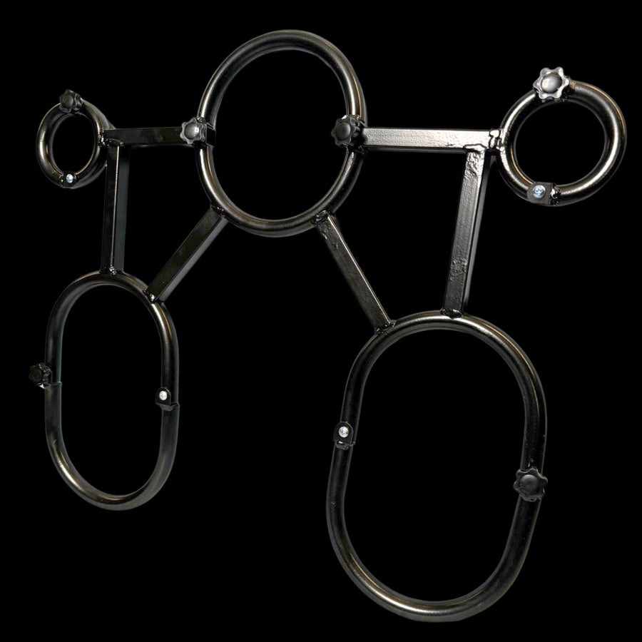 Roomsacred 5 Point Ankle Thigh Neck Cuffs BDSM Restraint Bondage Yoke For Full Access Play