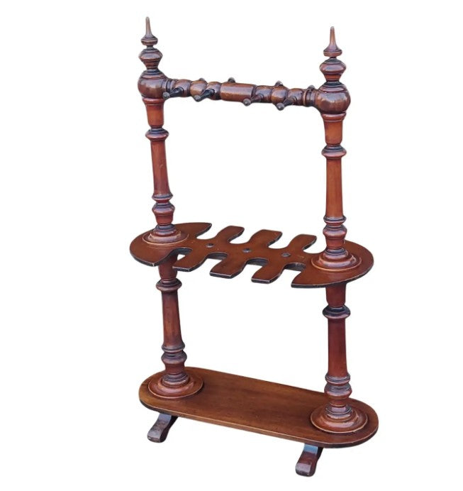 Victorian Mahogany Tack Room Whip Stand