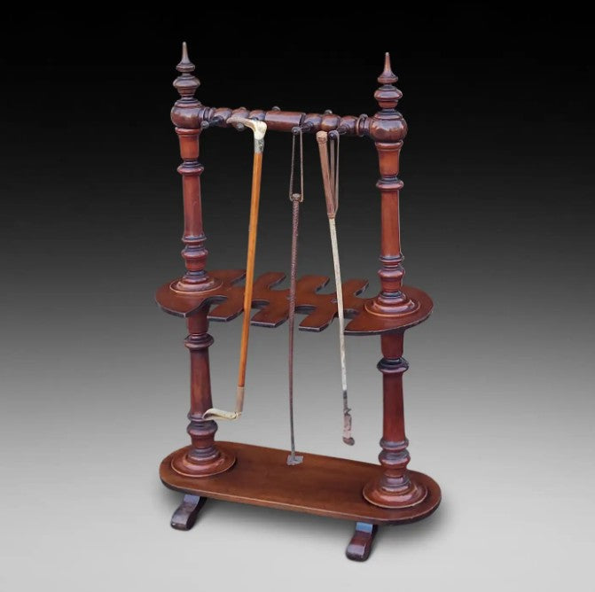 Victorian Mahogany Tack Room Whip Stand