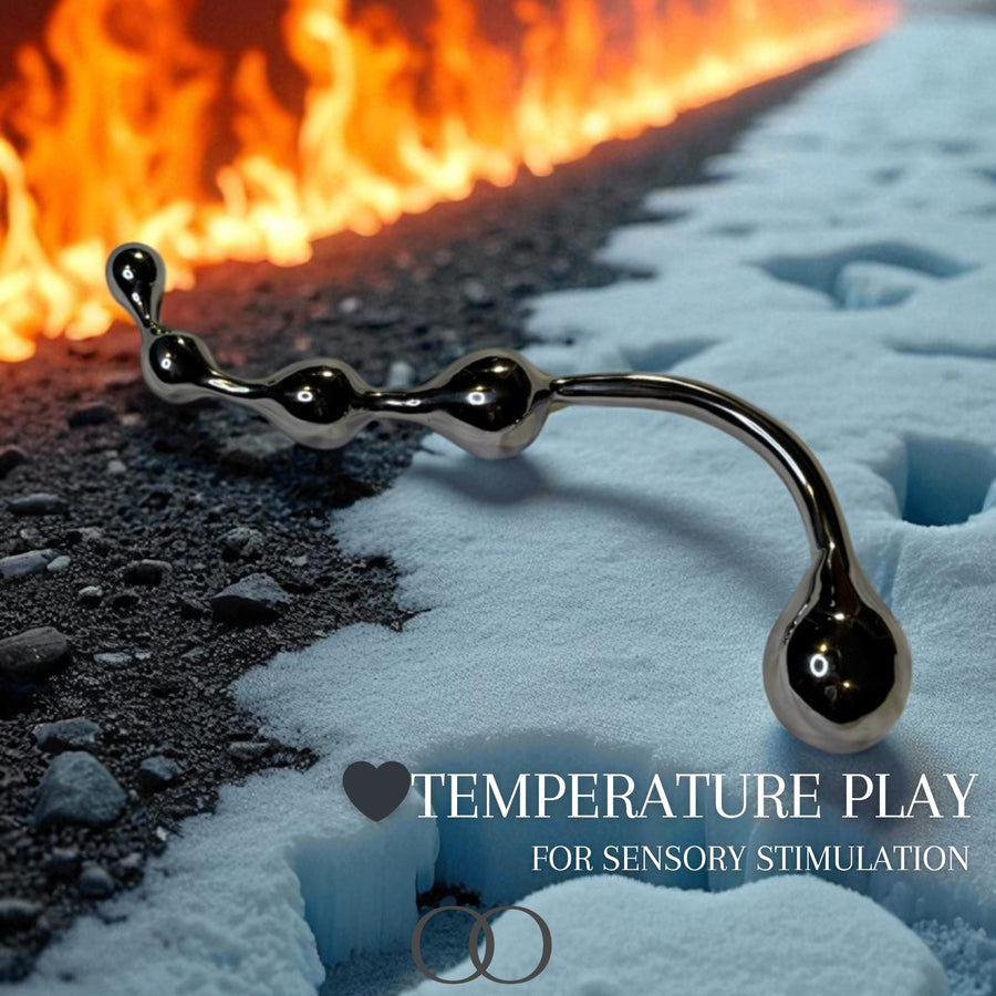 The Sculpted Pleasure Wand Solid Stainless Steel Weighted G-Spot & P-Spot Stimulator