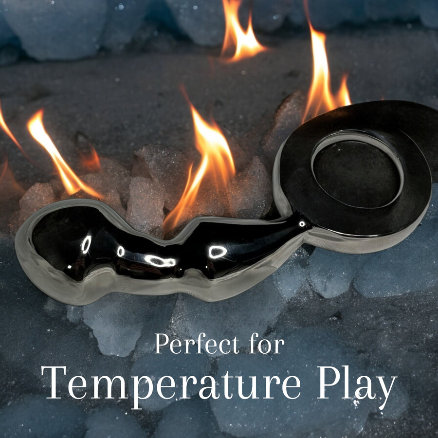 Smooth Weighty Solid Stainless Steel Insertable Toy Elegant Erotic Sculpture for Pleasure and Aesthetic