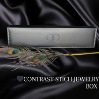 Thumbnail for Luxury Peacock Feather Tickler with Gold Accent Handle, French-Inspired Sensory Tease Tool for Couples Sensation Play