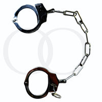 Thumbnail for The Authority Cuffs Stainless Steel Restraints with Locking Key and 10-Inch Chain for Dominance Rituals