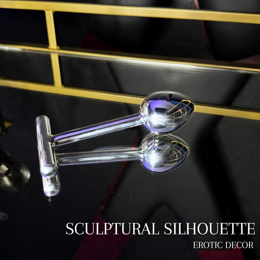 The T-Poker Stainless Steel Impact Plug for Intentional Penetration and Partner-Led Control