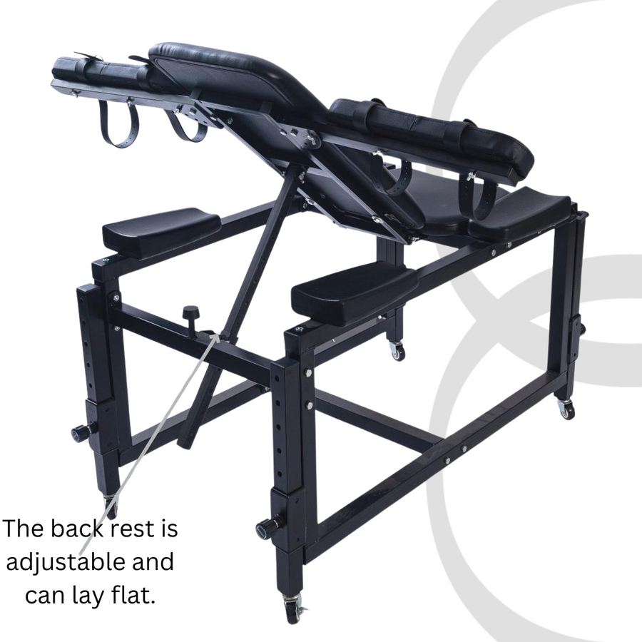 Roomsacred Gyno Chair Spanking Table Combo Fully Adjustable BDSM Sex Room Furniture