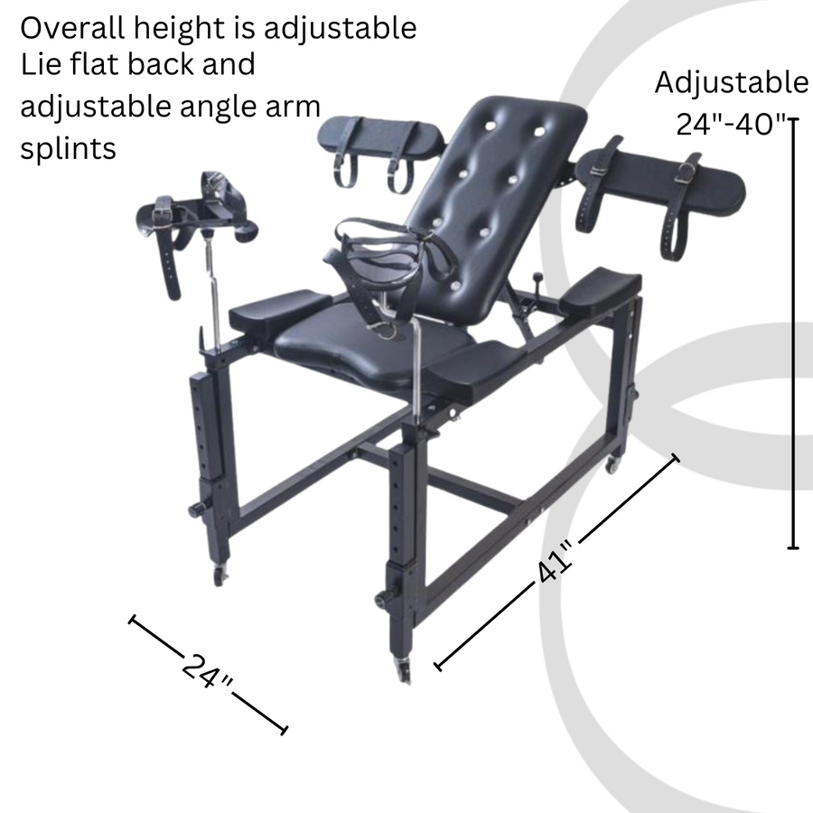 Roomsacred Gyno Chair Spanking Table Combo Fully Adjustable BDSM Sex Room Furniture