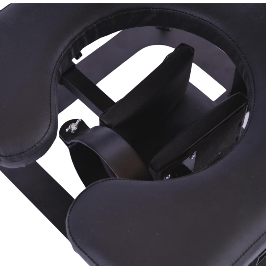 Roomsacred Black Queening Chair Heavy Duty Facesitting Smotherbox Adjustable Neck Splint For Adult BDSM Femdom