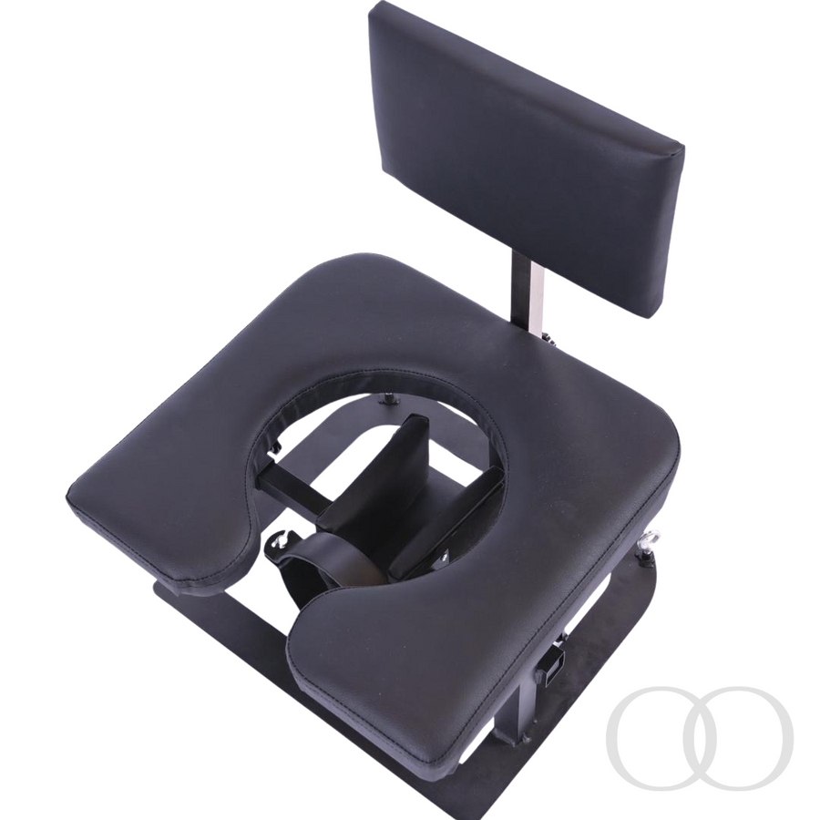 Roomsacred Black Queening Chair Heavy Duty Facesitting Smotherbox Adjustable Neck Splint For Adult BDSM Femdom