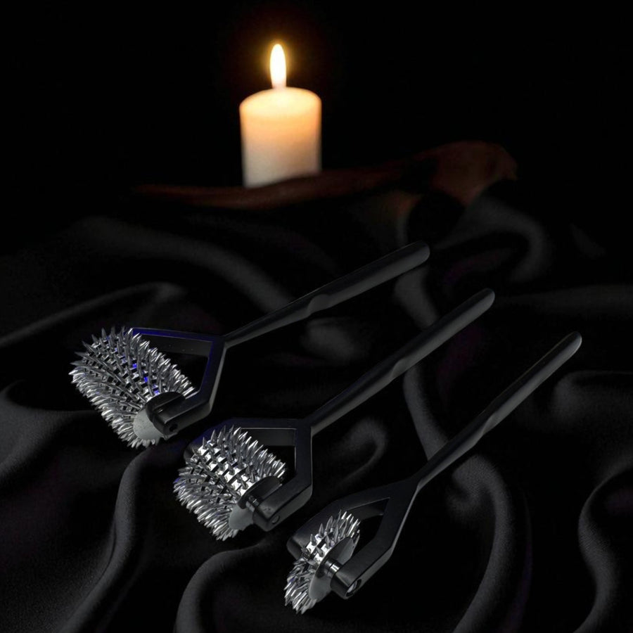 Luxury Gold | Black Wartenberg Wheel Multi-Wheel Options Sensory Play & Massage Tool
