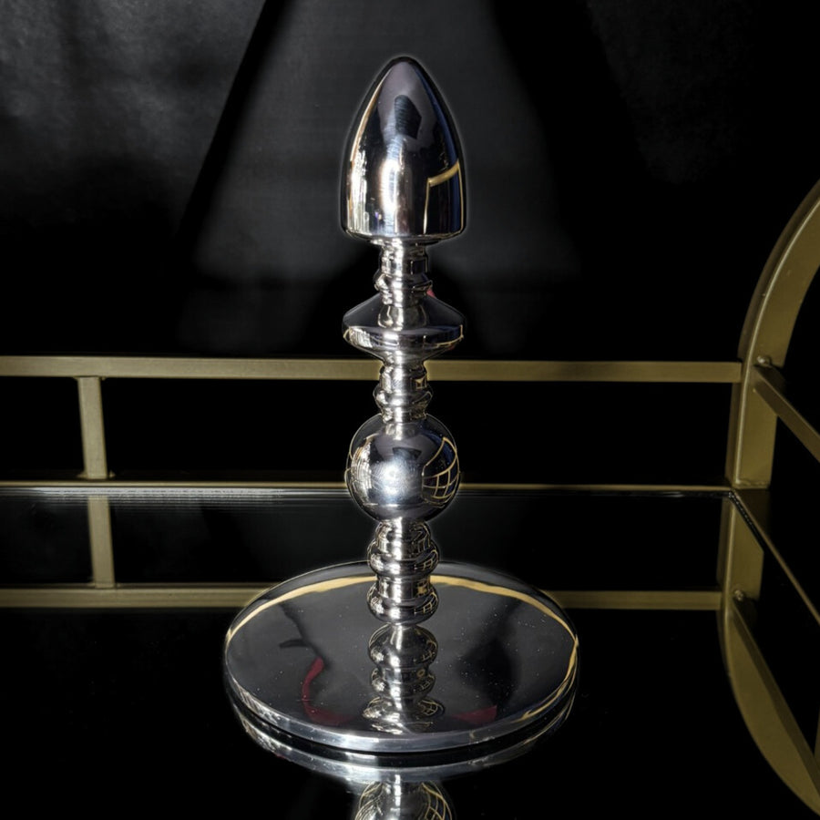 The Obelisk Solid Stainless Steel Floor-Mount Pleasure Column