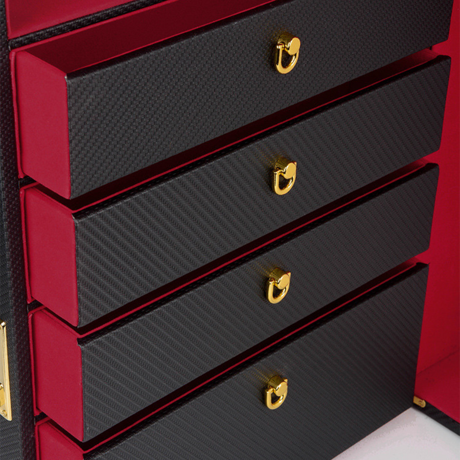 Luxury Lockable Faux Leather and Velvet Trunk for the Elegant and Private Storage of your Adult Toys